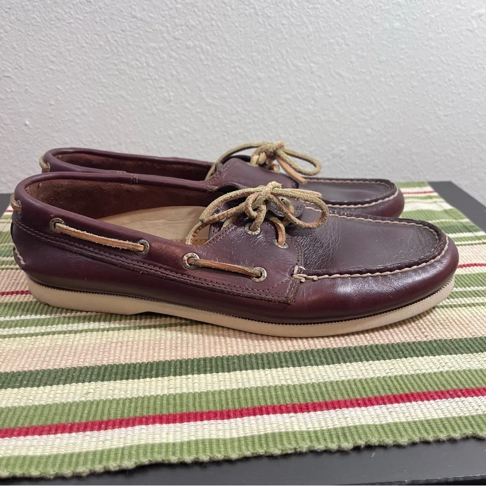 G.H. Bass & Co. Hampton Core 2 Leather Boat Shoes Men’s 9.5M Dark Brown dockside - Picture 8 of 10